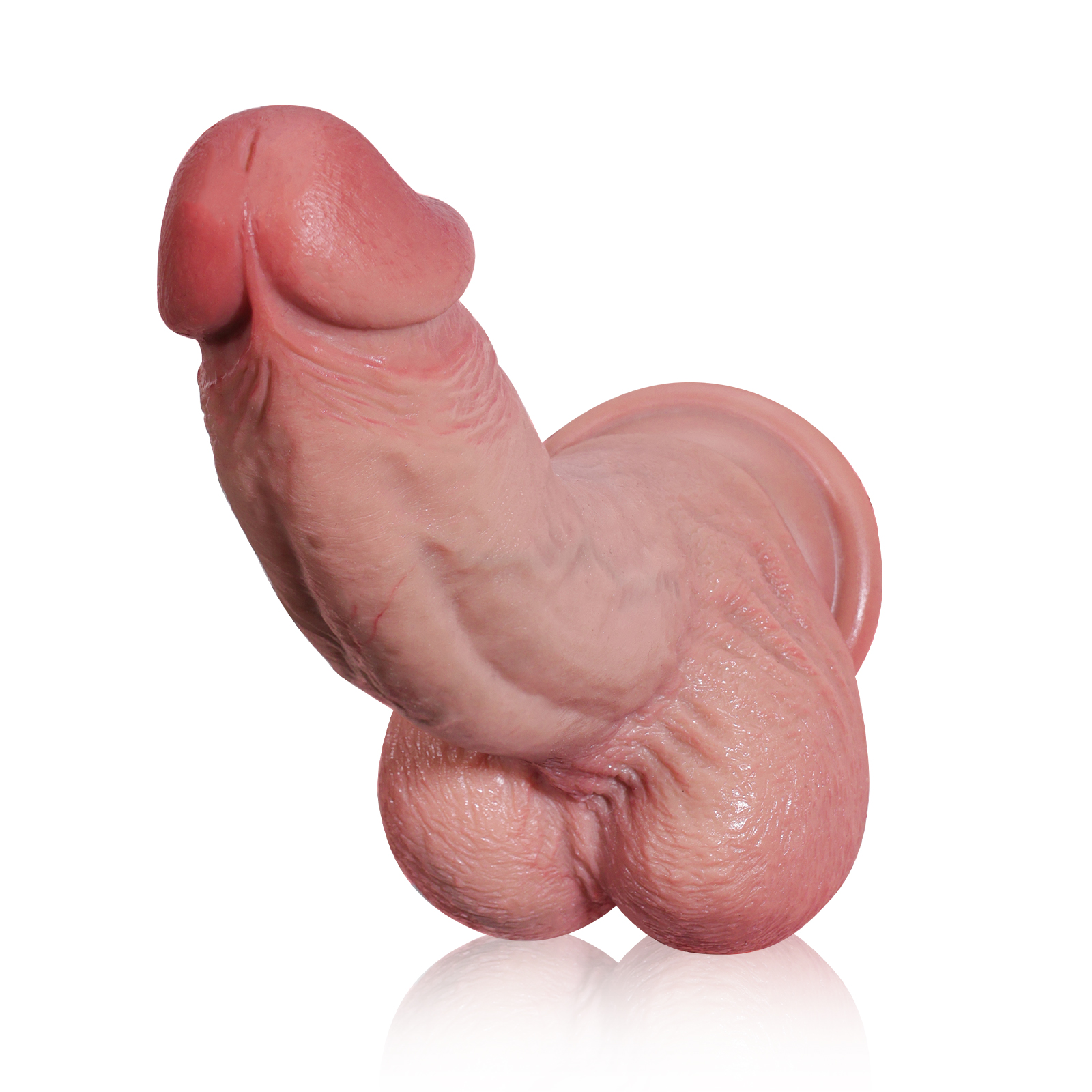 Mjuk Böjd Realistisk Anal Dildo 21.5cm