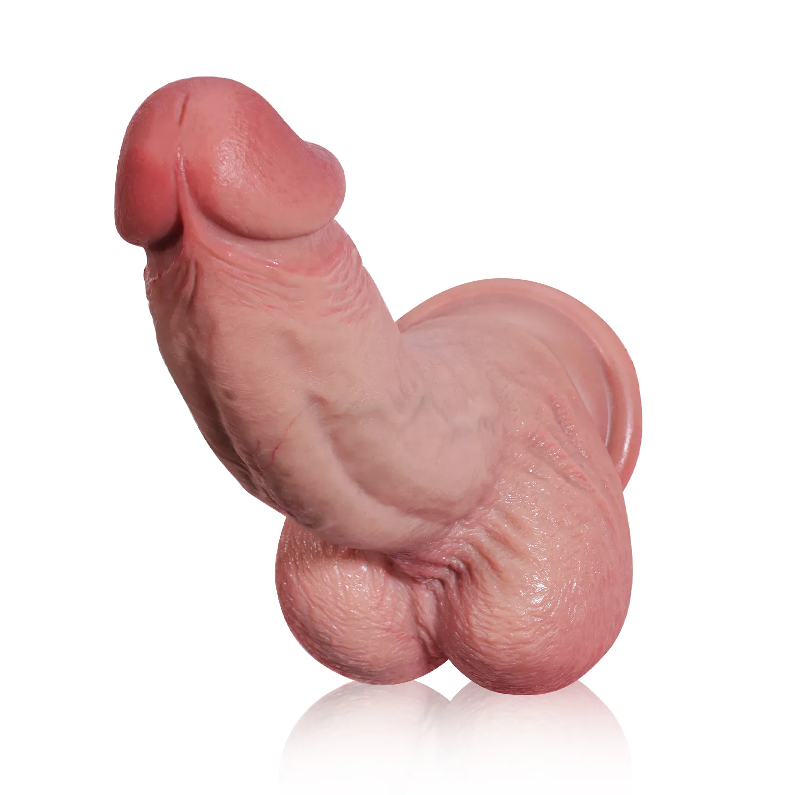 Mjuk Böjd Realistisk Anal Dildo 21.5cm