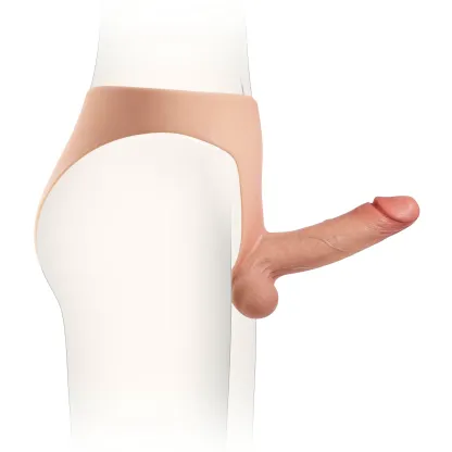 Mjuk Realistisk Strap on Silikon Dildo 