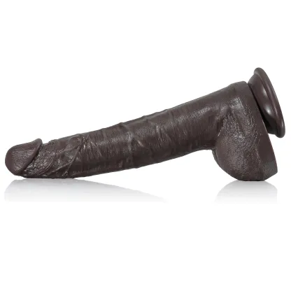 Mjuk Stor Svart Dildo Sugpropp 27.5cm