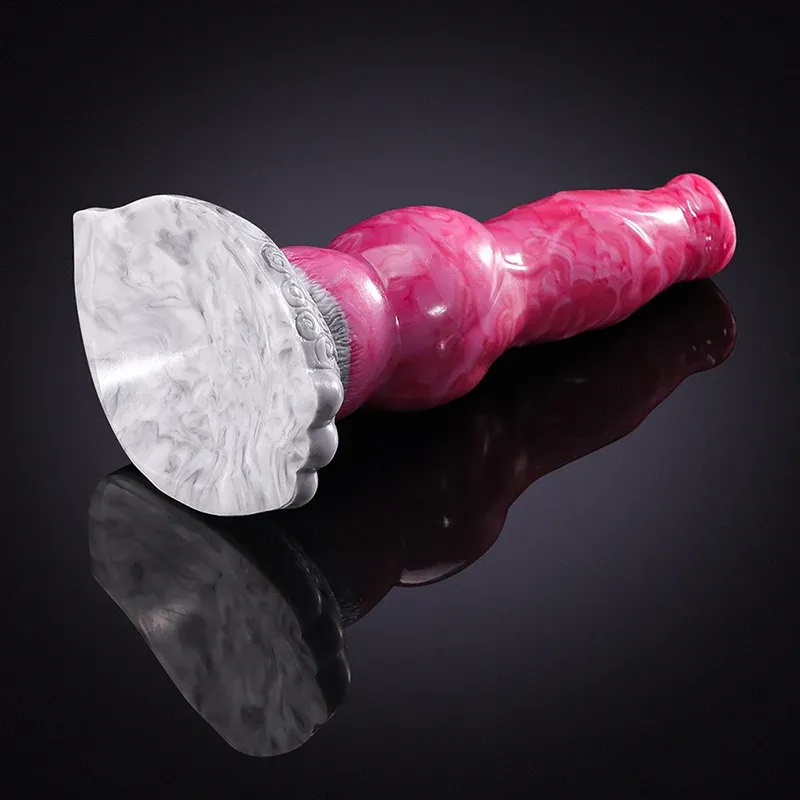 Naturtrogen Rosa Silikon Dog Dildo 21cm