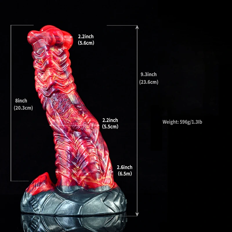 Naturtrogen Silikon Dragon Dildo 23,6cm