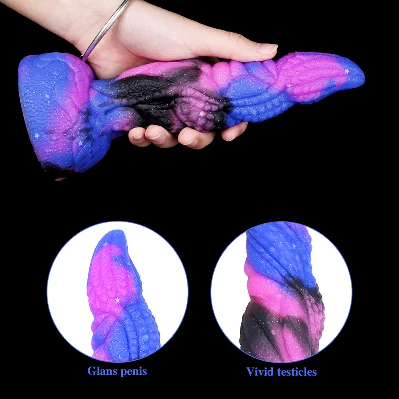 Naturtrogen spetsig utomjording Tentacle Dildo 20cm