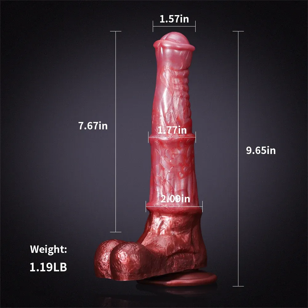 Naturtrogna Big Knot Pink Horse Dildo 24,5cm