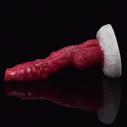 Naturtrogna Silikon Vevaxel Dog Dildo 20 cm