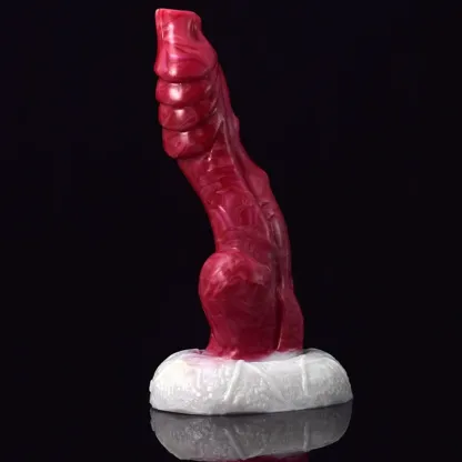 Naturtrogna Silikon Vevaxel Dog Dildo 20 cm