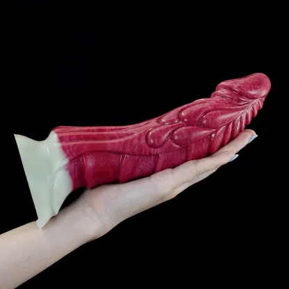 Naturtrogna spetsig silikon Dragon Dildo 21,2cm
