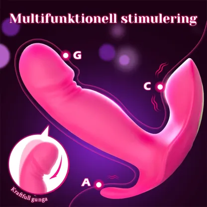 10 Vibrerande & Vickande Fjärrkontrollerad Panty Vibrator