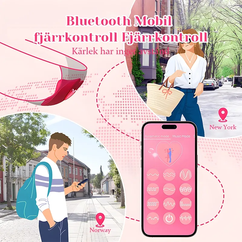 10 Vibrerande APP Fjärrkontrollerad Panty Vibrator