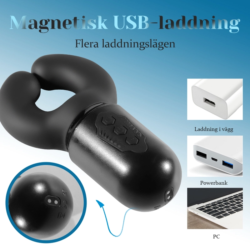 Penis Vibrator 10 Klippande Vibrerande 100% Vattentät