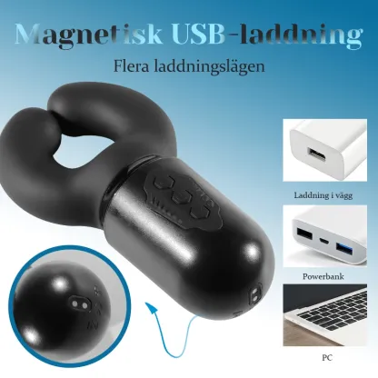 Penis Vibrator 10 Klippande Vibrerande 100% Vattentät