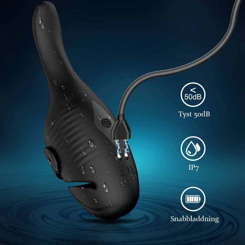 Dubbla Motorer Penis Vibrator 10 Vibrationsjusterbar Spänne