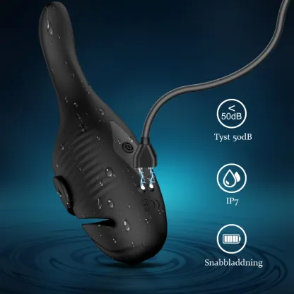 Dubbla Motorer Penis Vibrator 10 Vibrationsjusterbar Spänne