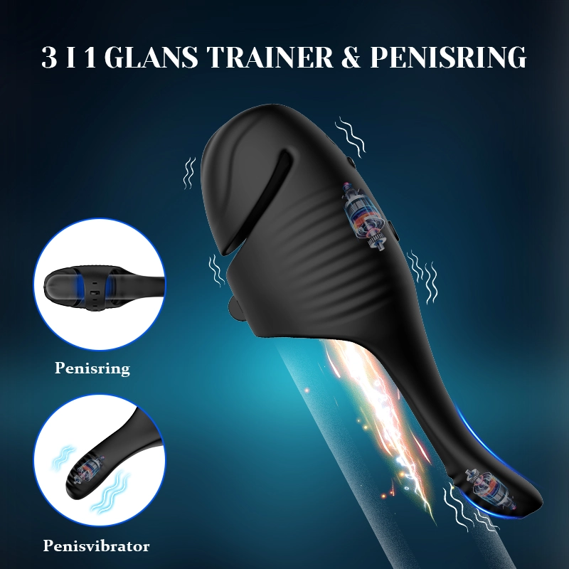 Dubbla Motorer Penis Vibrator 10 Vibrationsjusterbar Spänne