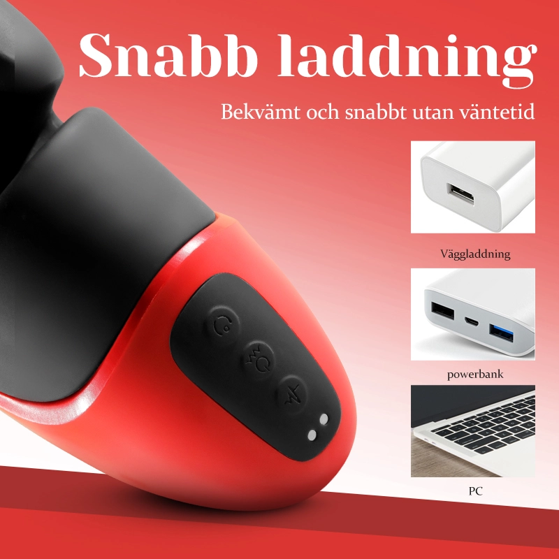 Penis Vibrator 10 Klämmande Vibrerande Manlig Masturbator