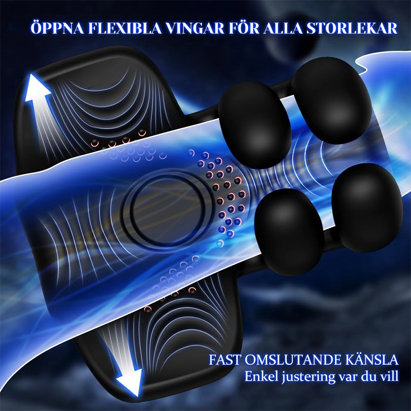 Penis Vibrator 10 Pulserande Vibrerande Finger Penismassager