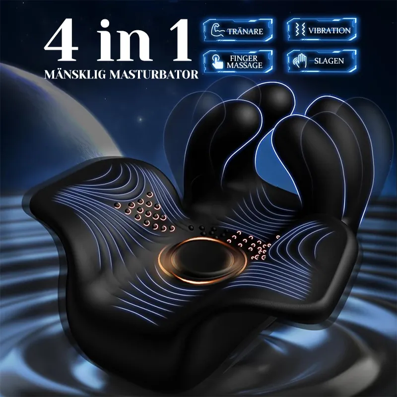 Penis Vibrator 10 Pulserande Vibrerande Finger Penismassager