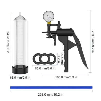 Manuell Penispump med Barometer och Skala