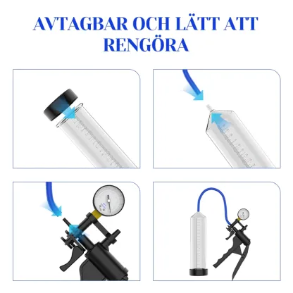 Manuell Penispump med Barometer och Skala