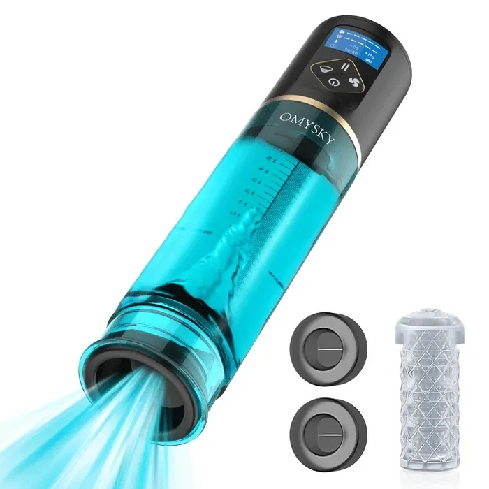 Hydro Penispump 6 Suglägen LED-Display 100% Vattentät
