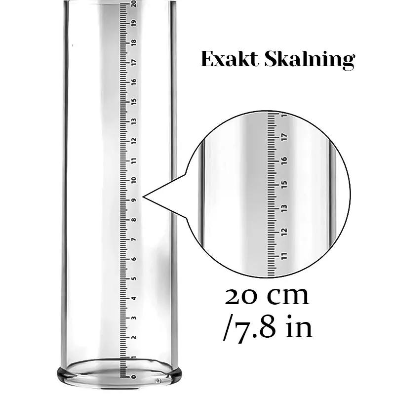 Elektrisk Penispump 6 Sugfunktioner LCD-Display och Skala