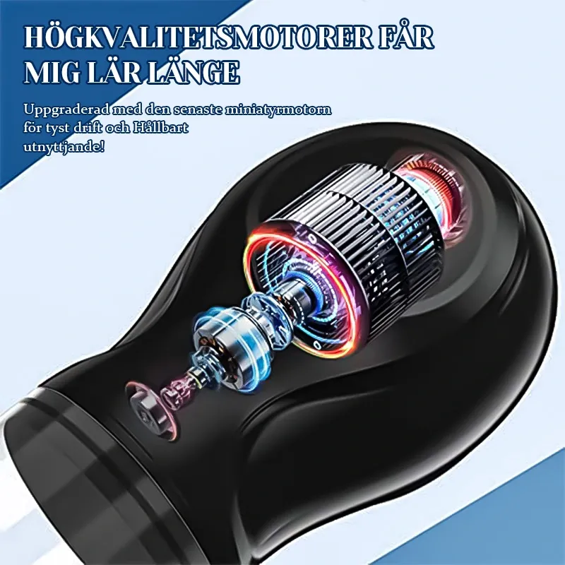 Elektrisk Penispump 6 Sugfunktioner LCD-Display och Skala