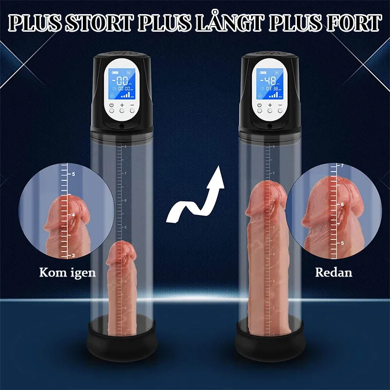 Automatisk Träningspenispump med 4 Sugfunktioner och LCD-Display
