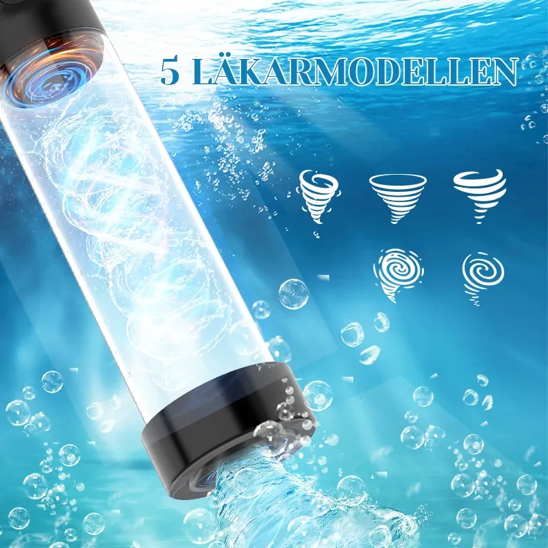 Vattentät Penispump med Digital Display – Lätt att Använda och Rengöra