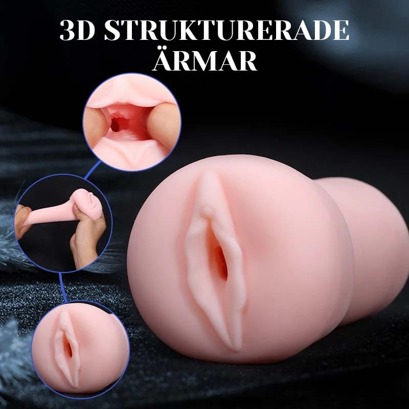 Vakuum Penispump 6 Sugfunktioner Med Stönande 3D Realistisk Manschett