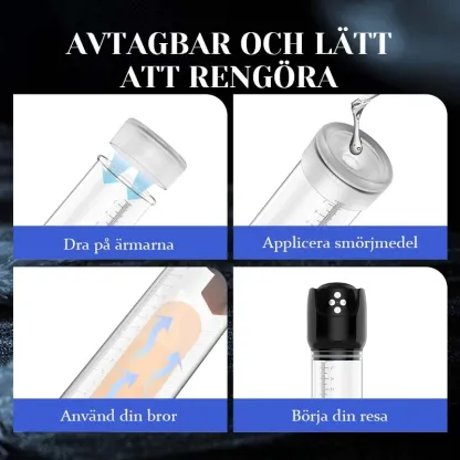 Vakuum Penispump 6 Sugfunktioner Med Stönande 3D Realistisk Manschett