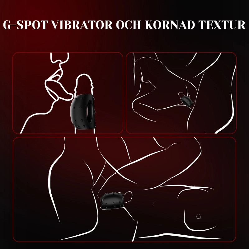 Bärbar Penisring 10 Vibrerande Penissleeve
