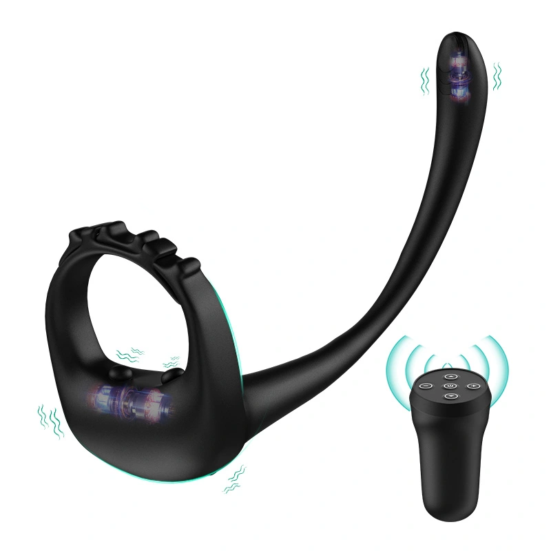 Justerbar Penisring 10 Vibrations Strap-On Prostatastimulator