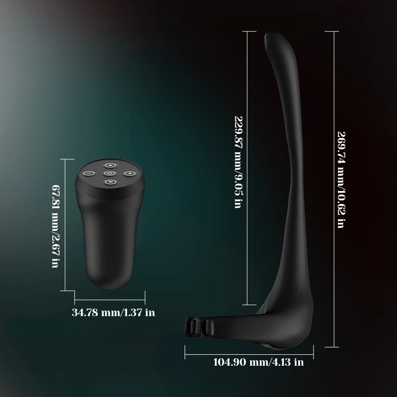 Justerbar Penisring 10 Vibrations Strap-On Prostatastimulator