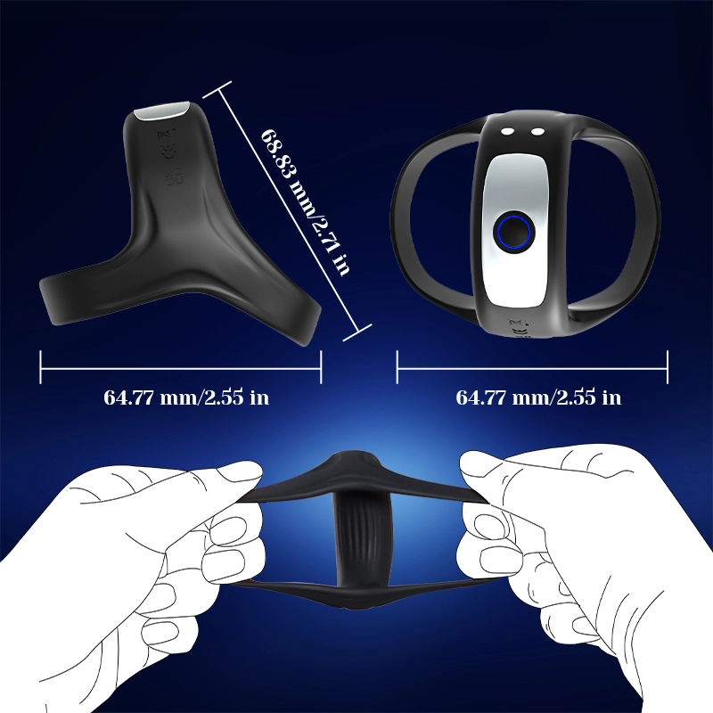Dual Penisring 10 Vibration 100% Vattentålig