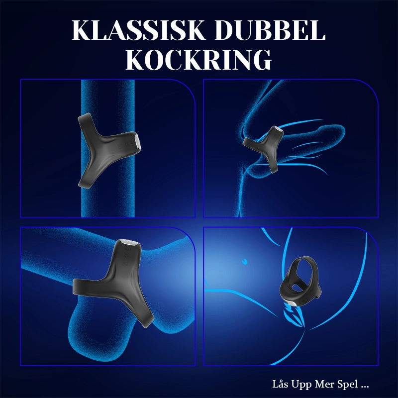Dual Penisring 10 Vibration 100% Vattentålig