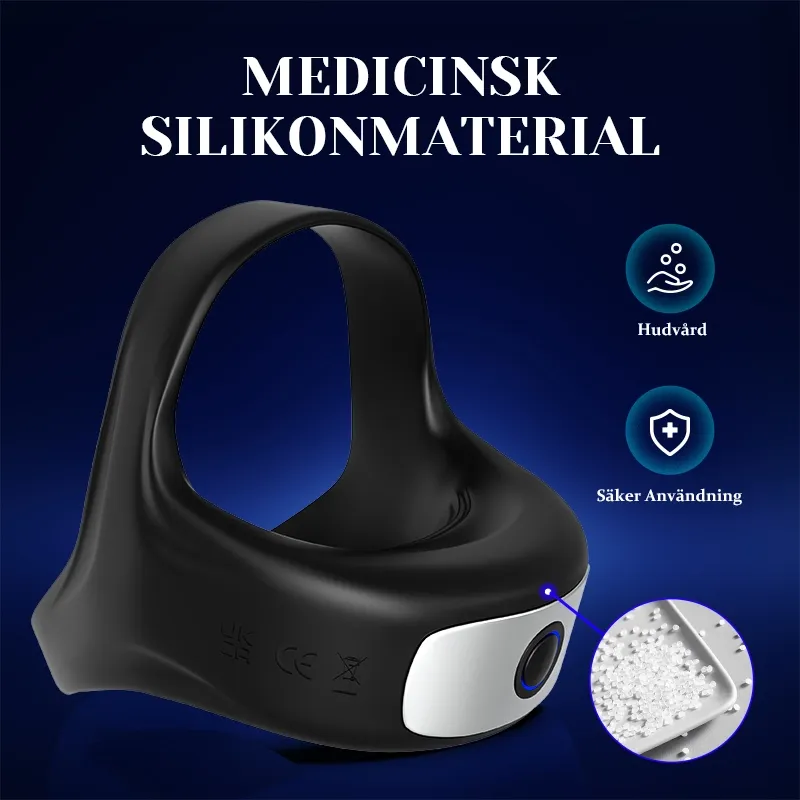 Dual Penisring 10 Vibration 100% Vattentålig