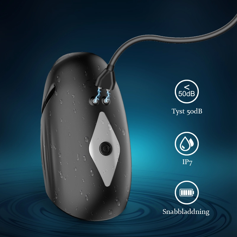 9 Vibrations Penisvibrator med Justerbar Spänne och Appkontroll