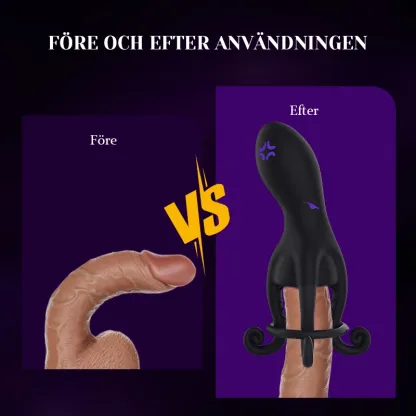 Bläckfiskdesign Penisvibrator med 10 Vibrationer