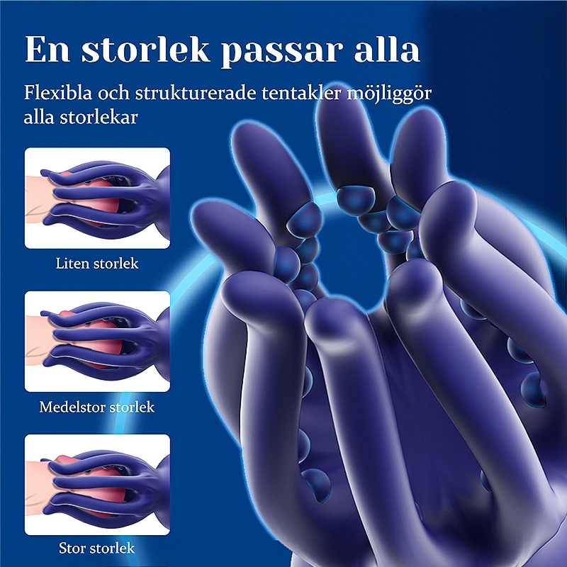 Penisvibrator 10 Vibrationer Bläckfisktentakel Masturbator