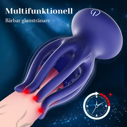 Penisvibrator 10 Vibrationer Bläckfisktentakel Masturbator