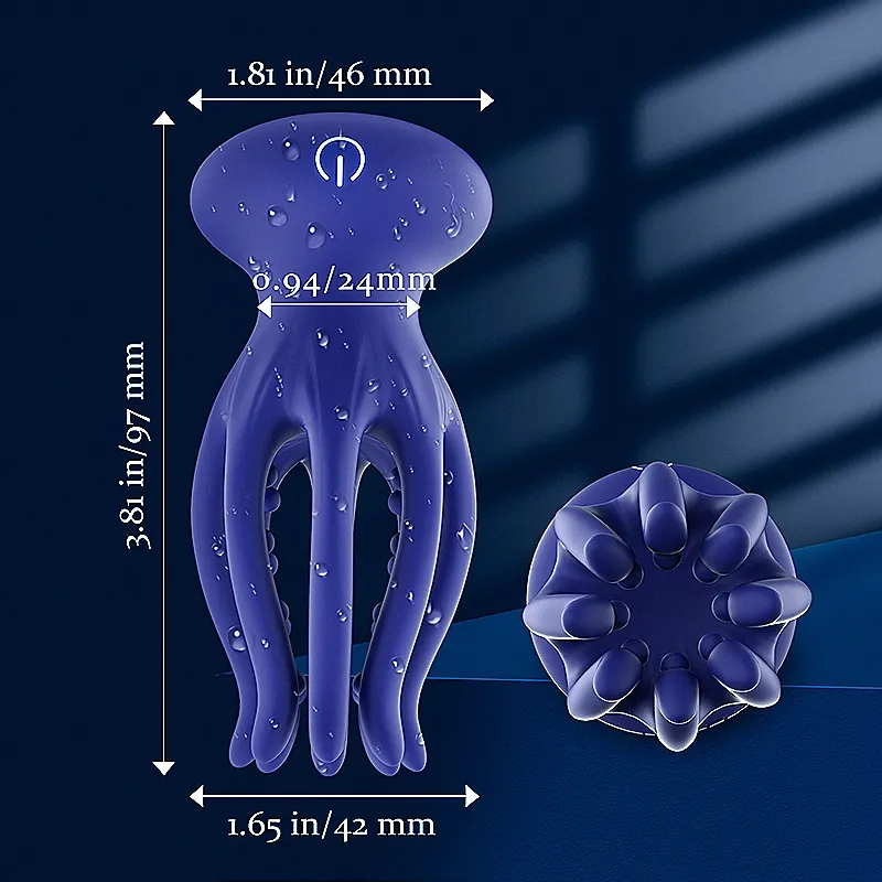Penisvibrator 10 Vibrationer Bläckfisktentakel Masturbator
