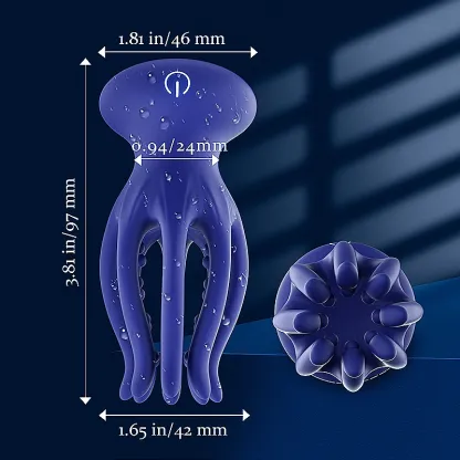 Penisvibrator 10 Vibrationer Bläckfisktentakel Masturbator