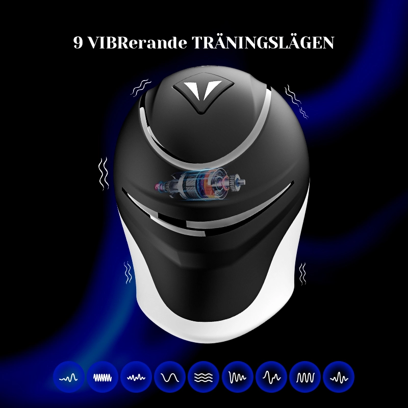 Penisvibrator 9 Vibrationer Masturbator Manlig Sexleksak