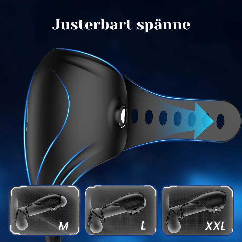 Appkontroll Penisvibrator med 9 Vibrationer och Flexibel Spänne