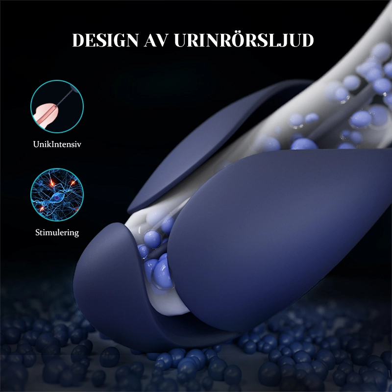 Unik Penisvibrator 10 Vibrationer med Urethral Sounds Design