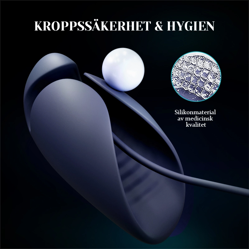 Unik Penisvibrator 10 Vibrationer med Urethral Sounds Design
