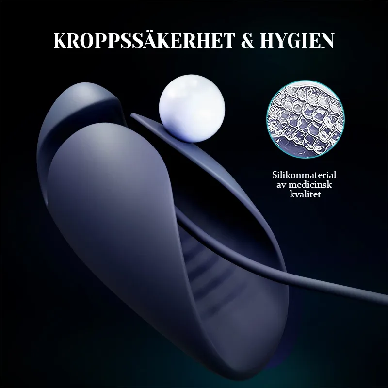 Unik Penisvibrator 10 Vibrationer med Urethral Sounds Design