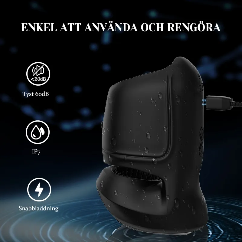 Större Penisvibrator med 10 Vibrationer och Justerbar Spänne