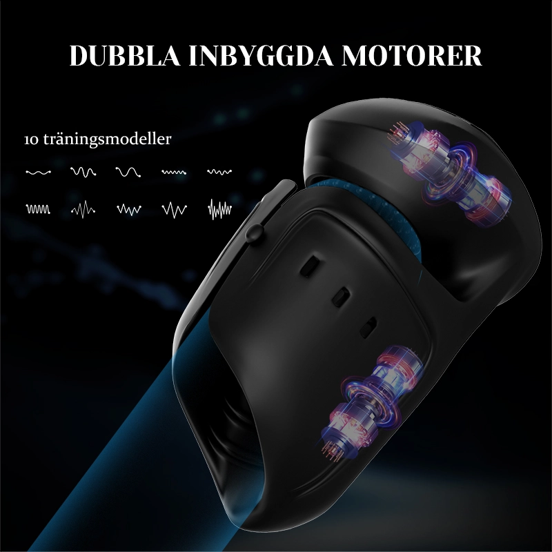 Större Penisvibrator med 10 Vibrationer och Justerbar Spänne