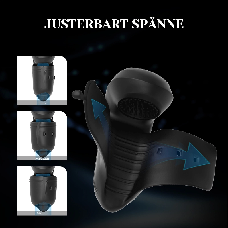Större Penisvibrator med 10 Vibrationer och Justerbar Spänne
